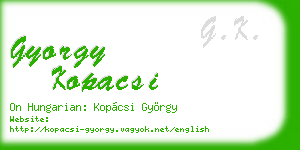 gyorgy kopacsi business card